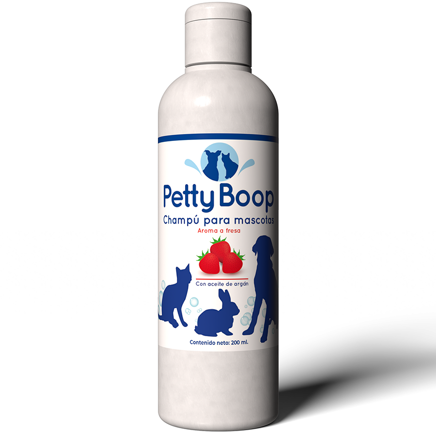 Champú para mascotas con aceite de argán aroma fresa (200ml)