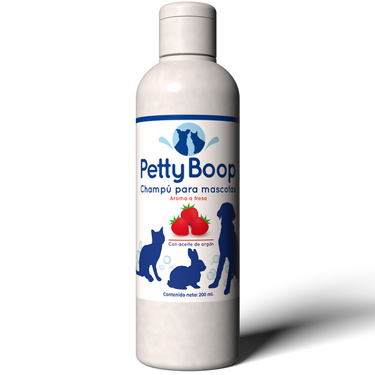 Champú para mascotas con aceite de argán aroma fresa (200ml)